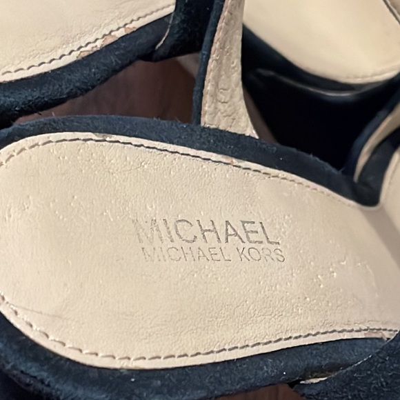 Michael Kors Black Suede Heels Size 8.5 - Picture 6 of 7